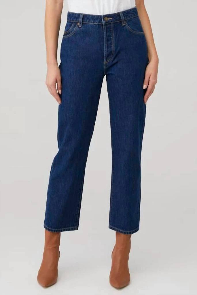 Rolla's Classic Straight Ankle Jean In Blue 1