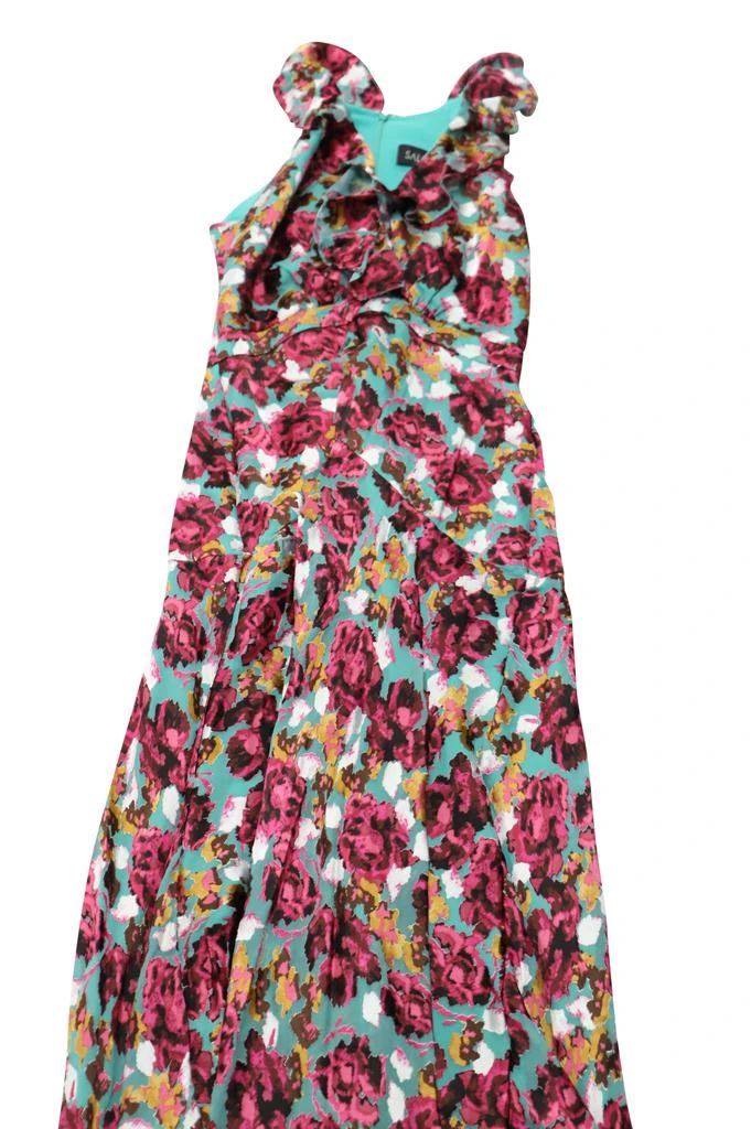 knee length dresses for ladies Kimura Floral-print Rayon Midi Dress, S main image 1