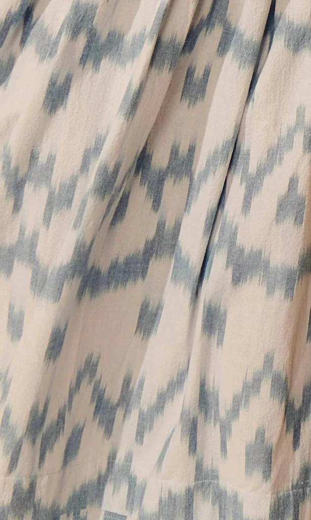 SAYLOR Adalene Ikat Dress In White 4
