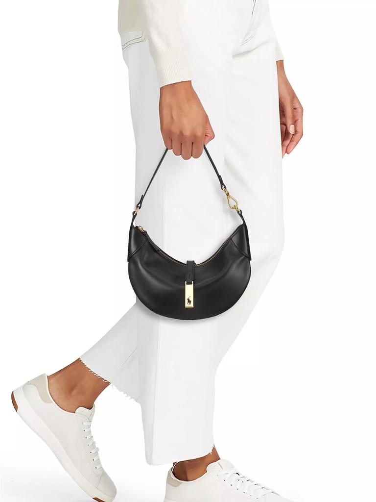 Ralph Lauren Mini Polo ID Leather Shoulder Bag