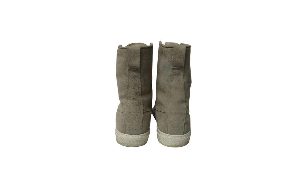 Common Projects Tournament High Top Shearling Sneakers in Grey Suede 4