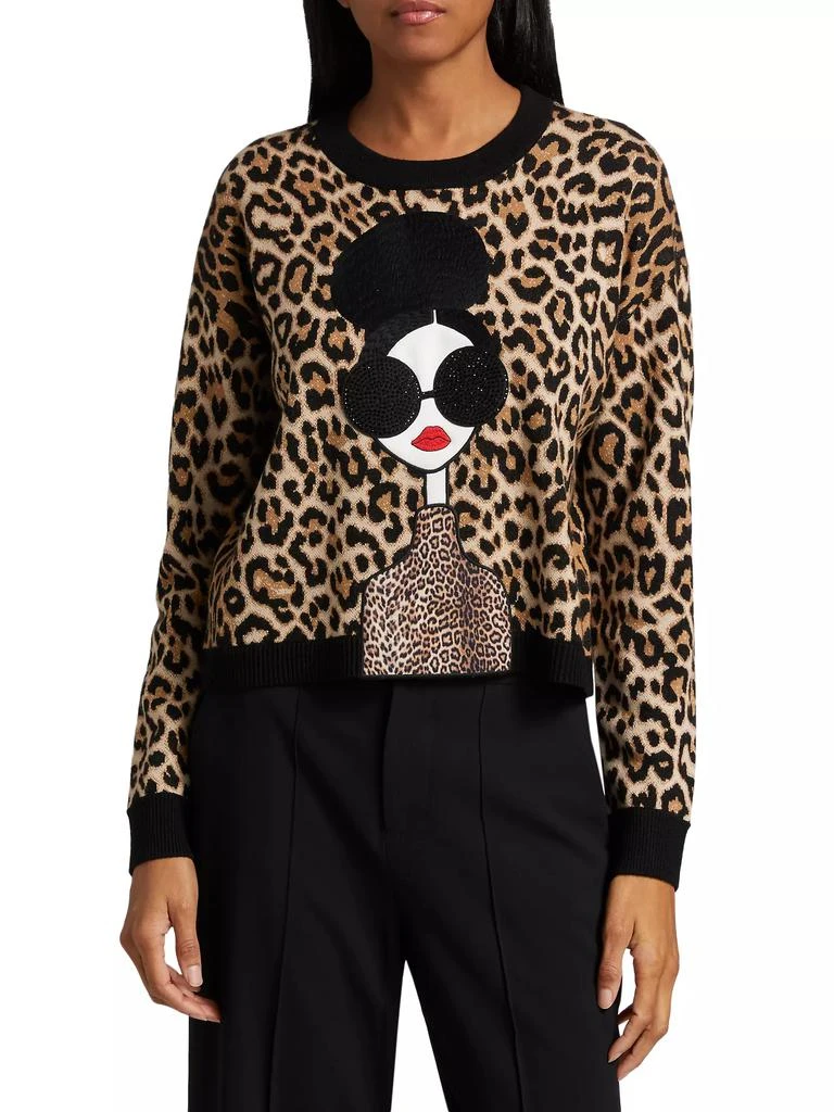 Alice + Olivia Gleeson Stace Face Sweater 3