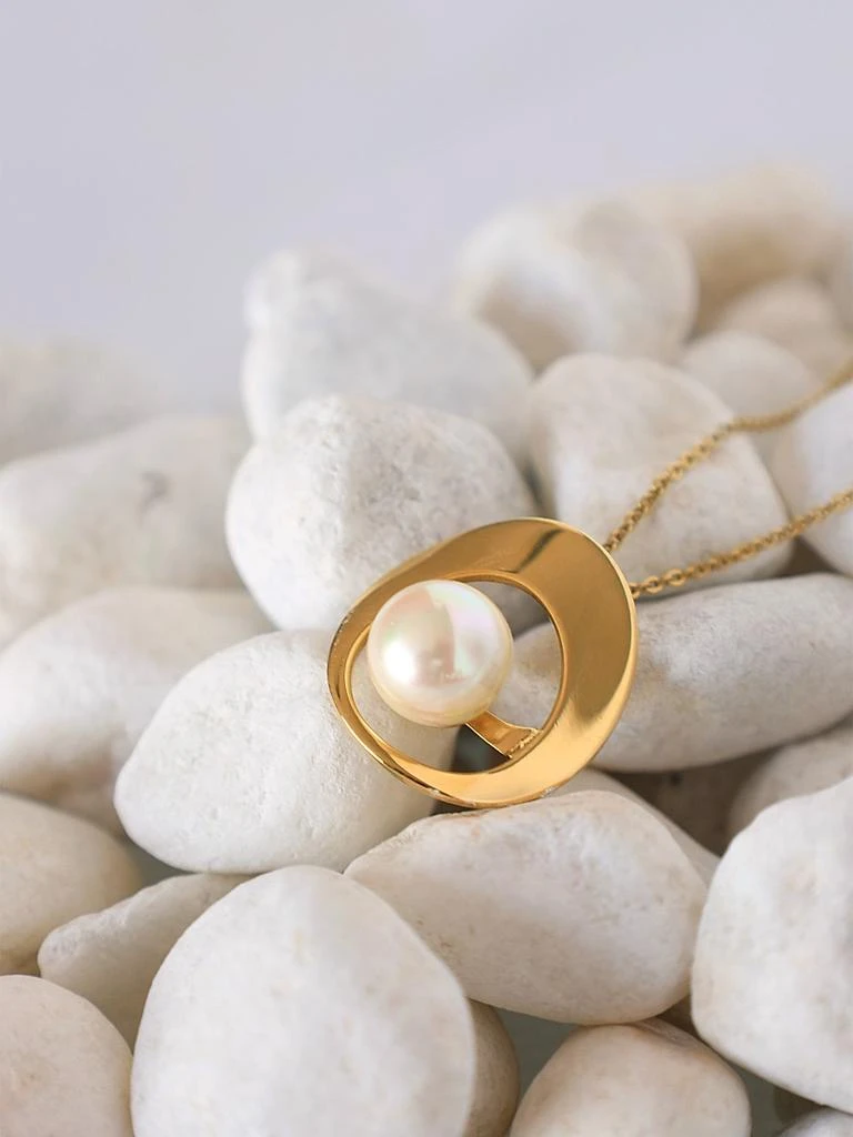 Majorica Petra 18K-Gold-Plated & Mother-Of-Pearl Pendant Necklace 4