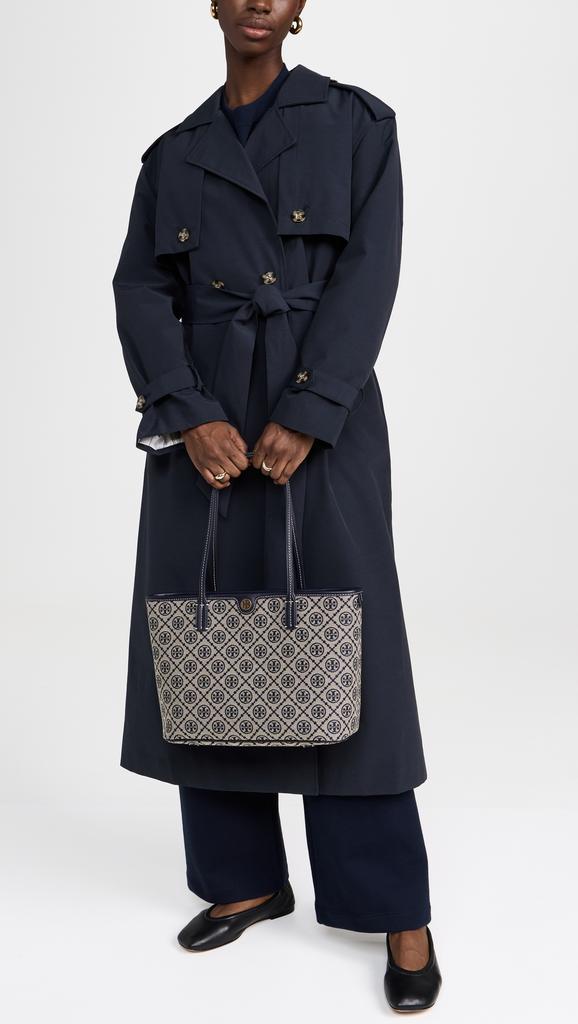 Tory Burch T Monogram Small Zip Tote