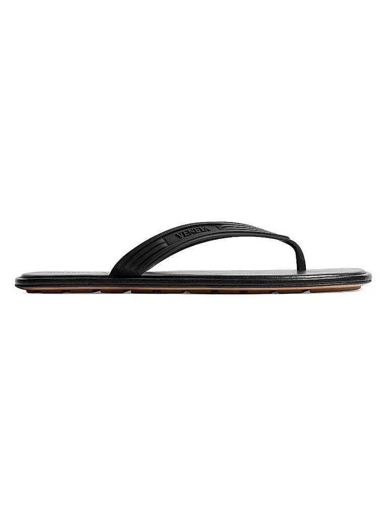 Bottega Veneta Sampieri Logo Slip-On Sandals