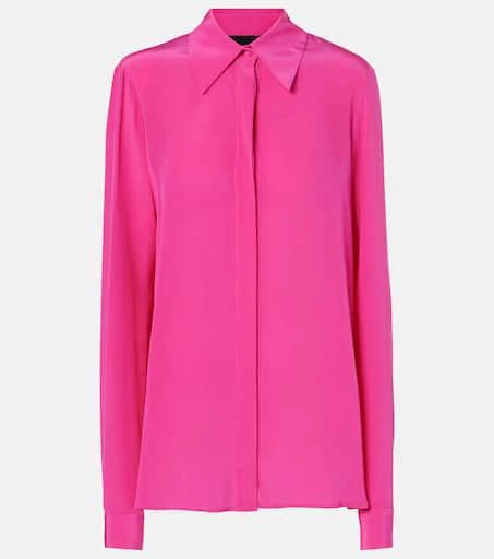 Costarellos Keltie silk crêpe de chine shirt 1