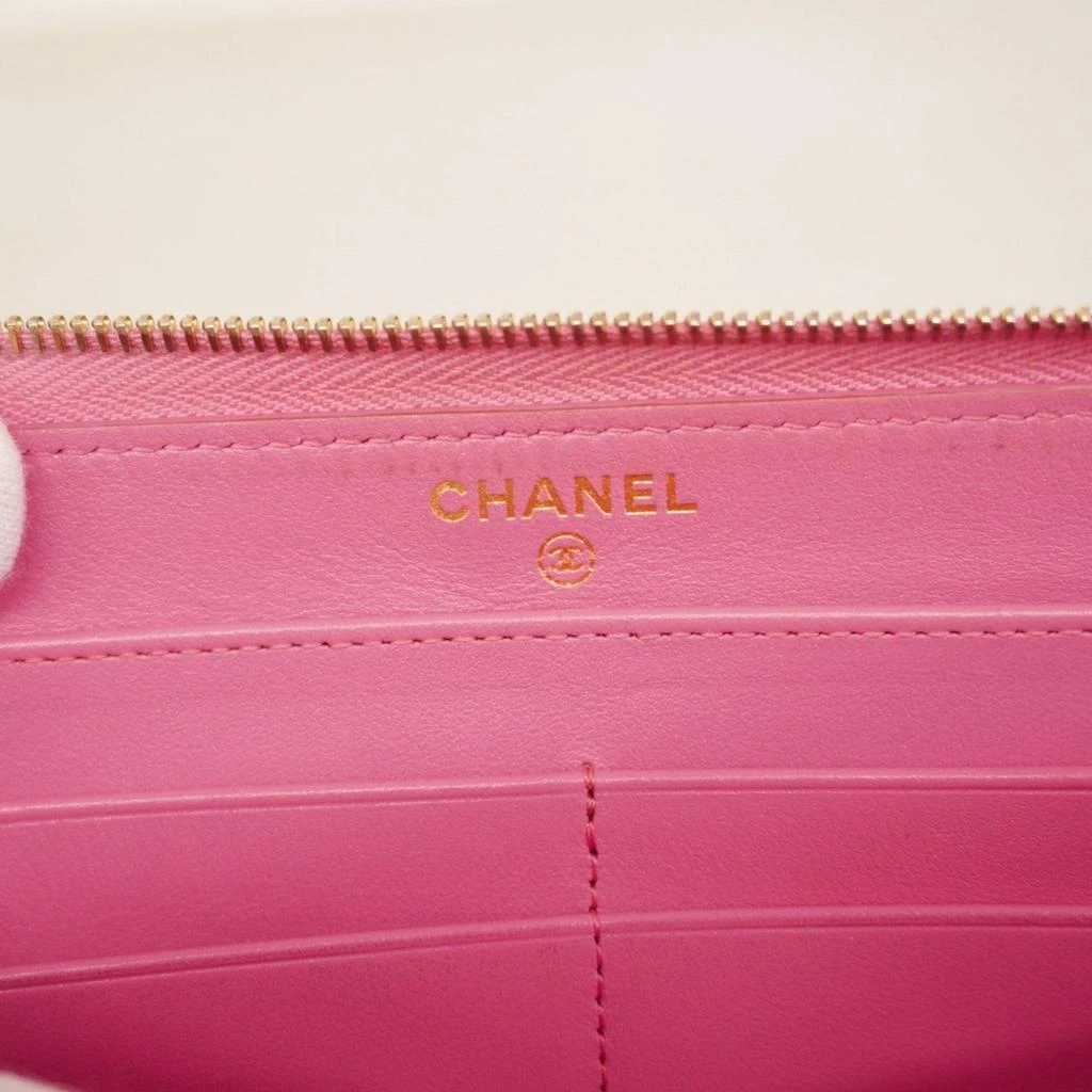 Chanel Grained Calfskin Long Wallet (Bi-Fold) (Pre-Owned) 4