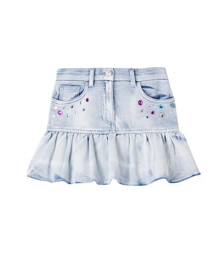 MONNALISA x Disney® Stitch denim miniskirt
