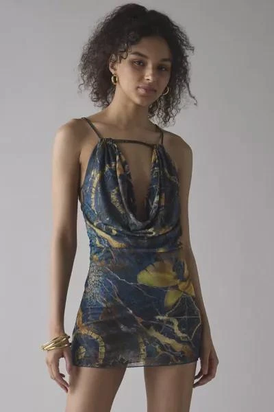 Jaded London Jaded London Luiza Mesh Beaded Strappy Backless Mini Dress 3