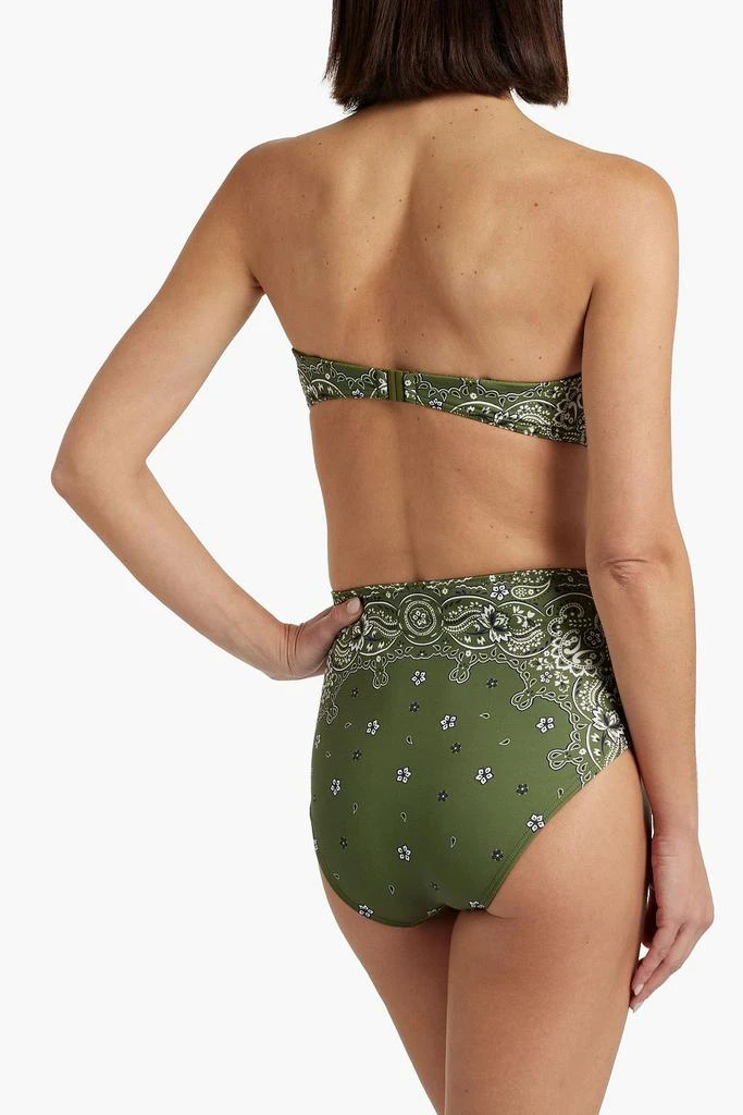 Zimmermann Striped high-rise bikini briefs 3