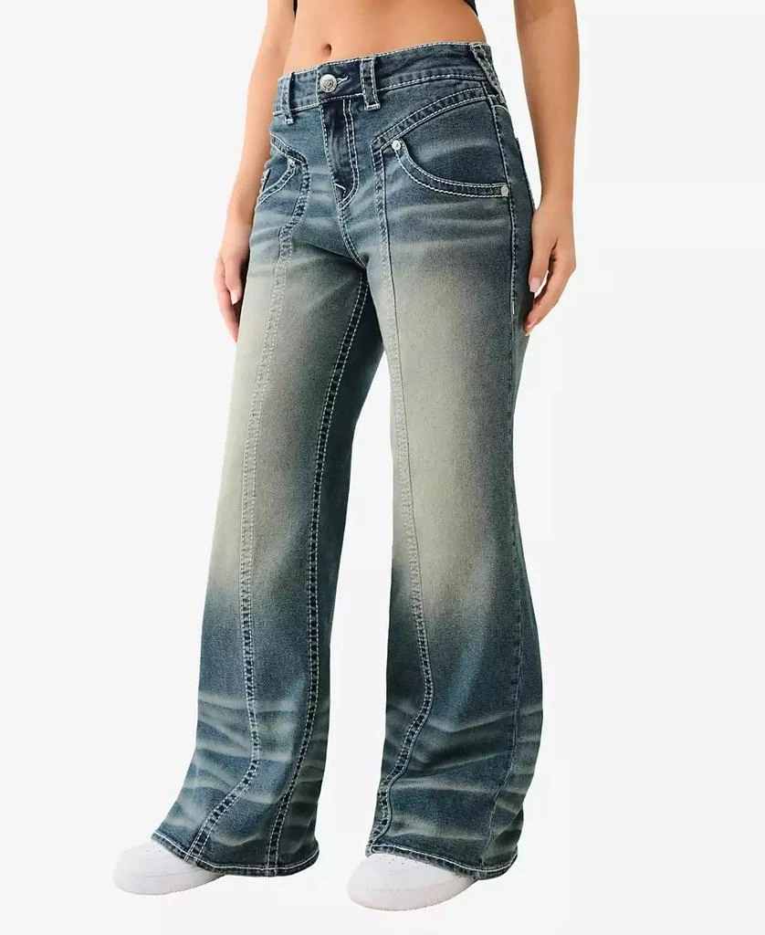 True Religion Women's Bobbi Big T Baggy Jeans 3