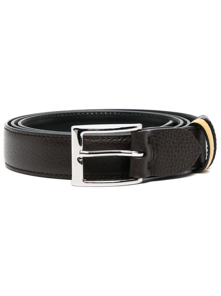 【送料&関税込】Hogan Black Leather Belt - Unisex hogan Black Leather Belt - Belts - BeyondStyle