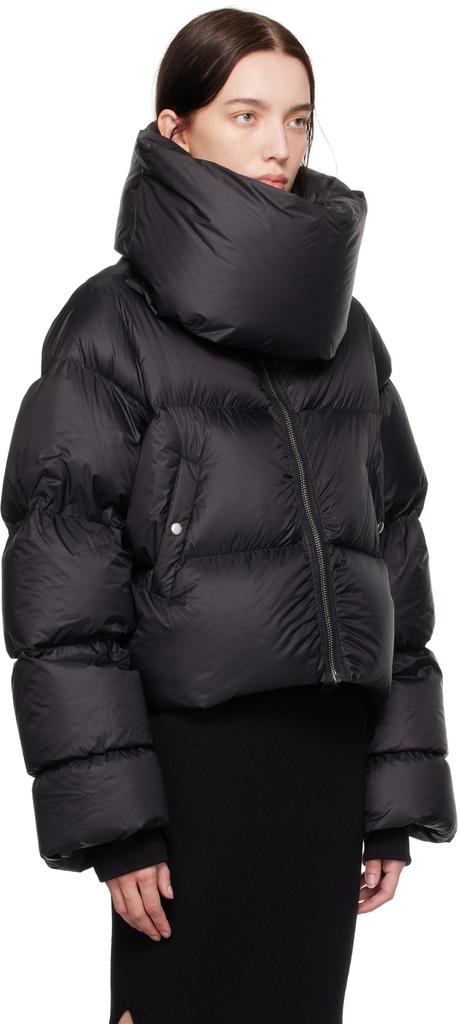 Shop Black Porterville Funnel Neck Down Jacket on Sale at