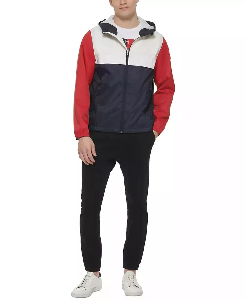 Tommy Hilfiger Men's Stretch Hooded Zip-Front Rain Jacket 5