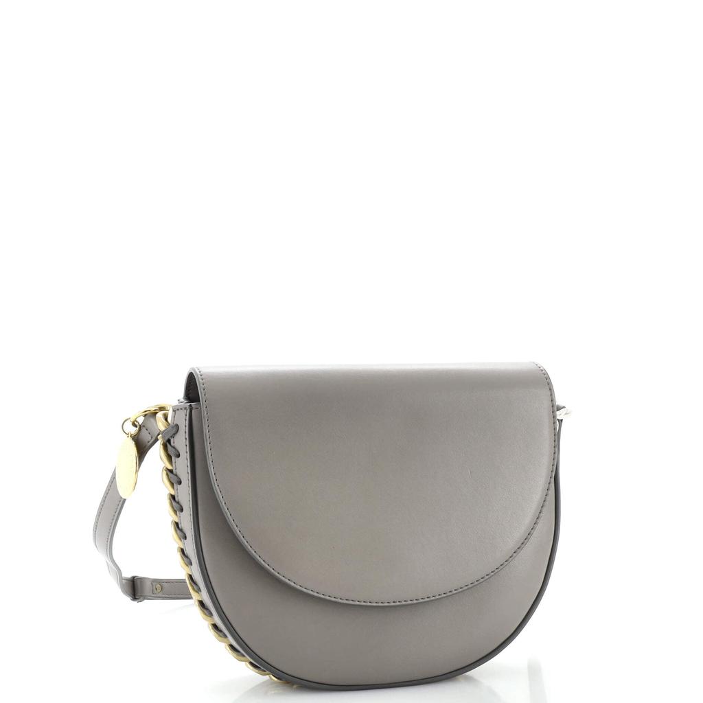 Stella McCartney Frayme Flap Shoulder Bag Faux Leather Medium