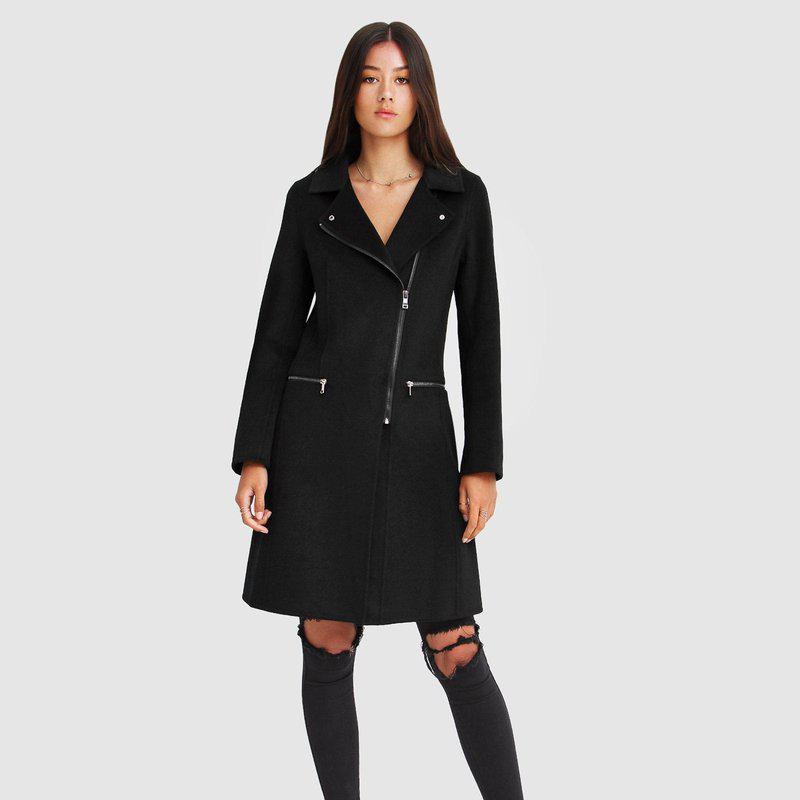 Belle & Bloom Last Chance Wool Blend Moto Coat