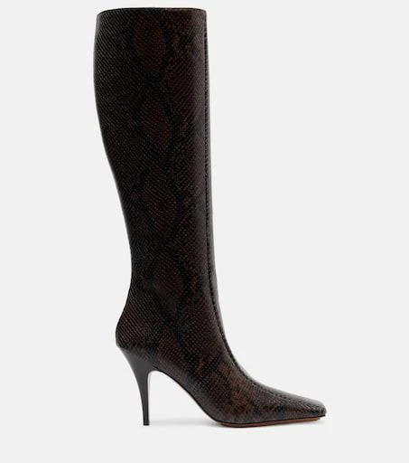 Stella McCartney Eve snake-effect knee-high boots 4