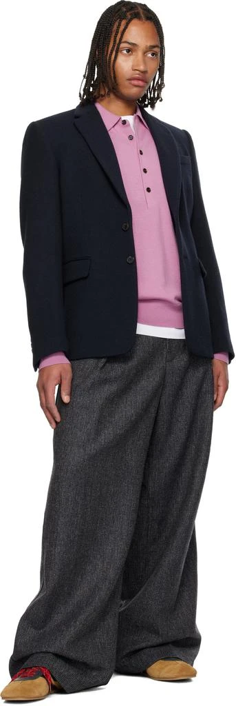 Dries Van Noten Navy Wool Blazer 4