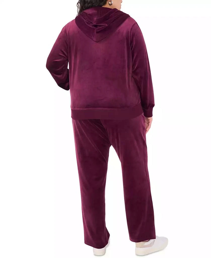 Vince Camuto Plus Size Velour Drawstring-Waist Straight-Leg Pants, Created for Macy's 4