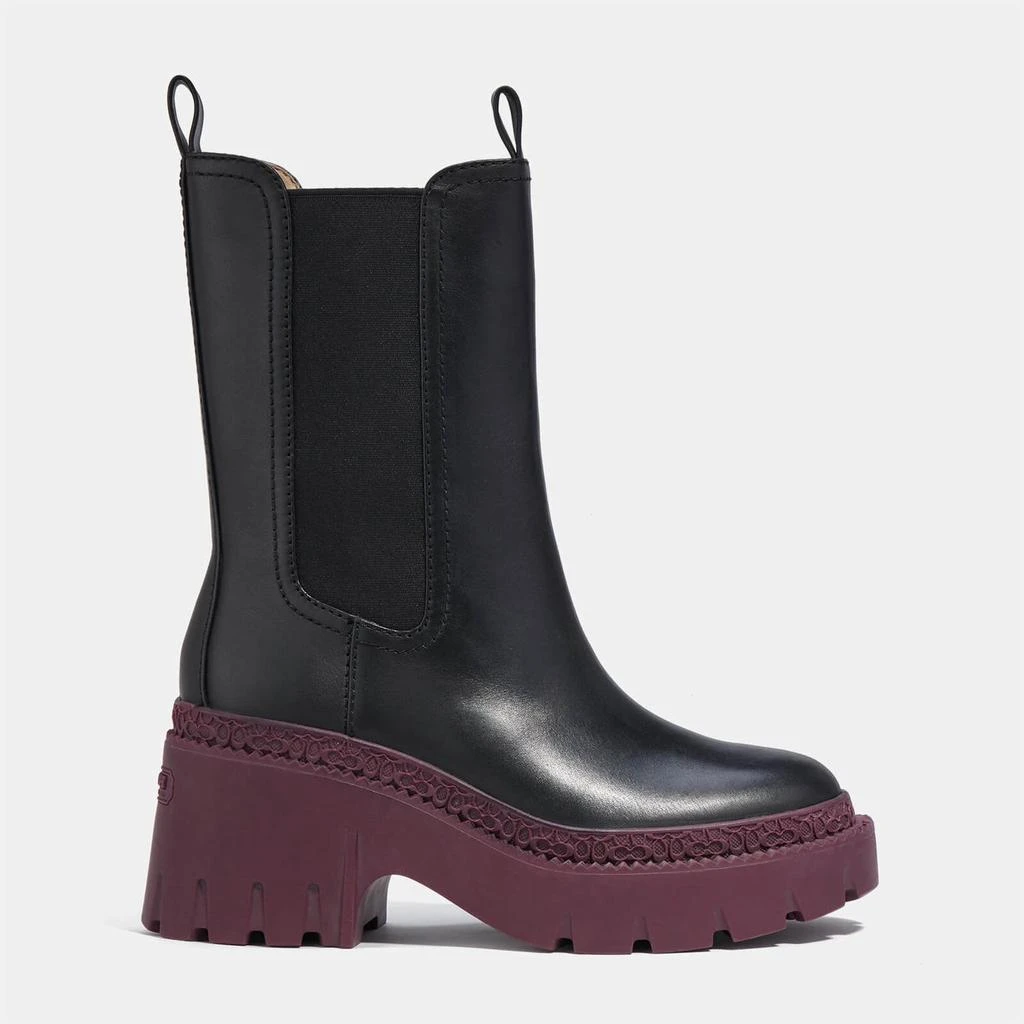 The Hut Coach Alexa Leather Heeled Chelsea Boots 1