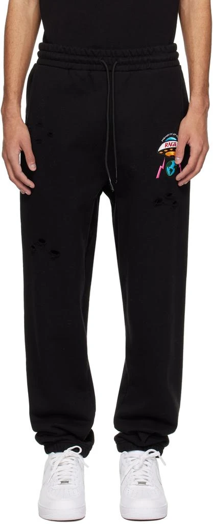 Members of the Rage Black Distressed Sweatpants 1
