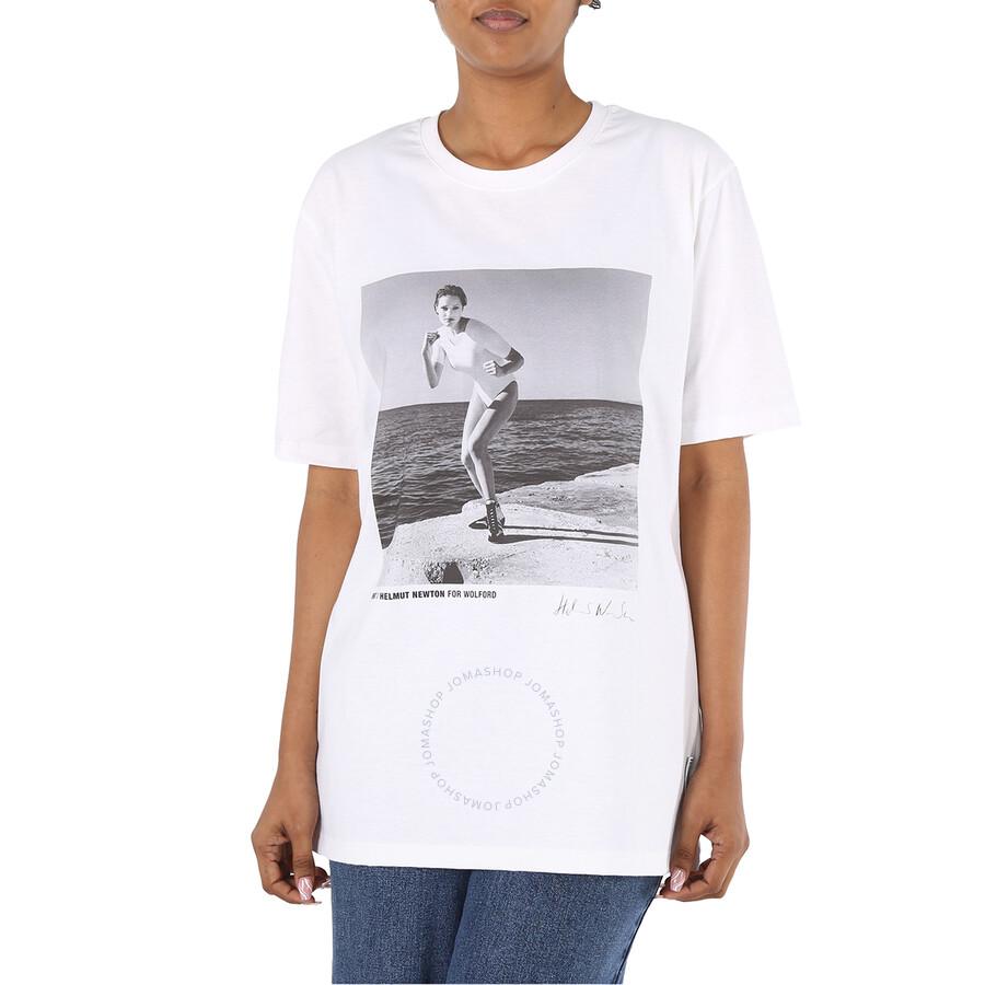 Wolford Ladies Short-sleeve Newton Cotton T-Shirt