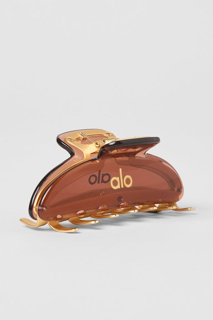 Alo Acrylic Illusion Claw Clip - Clear Acetate/Chrome