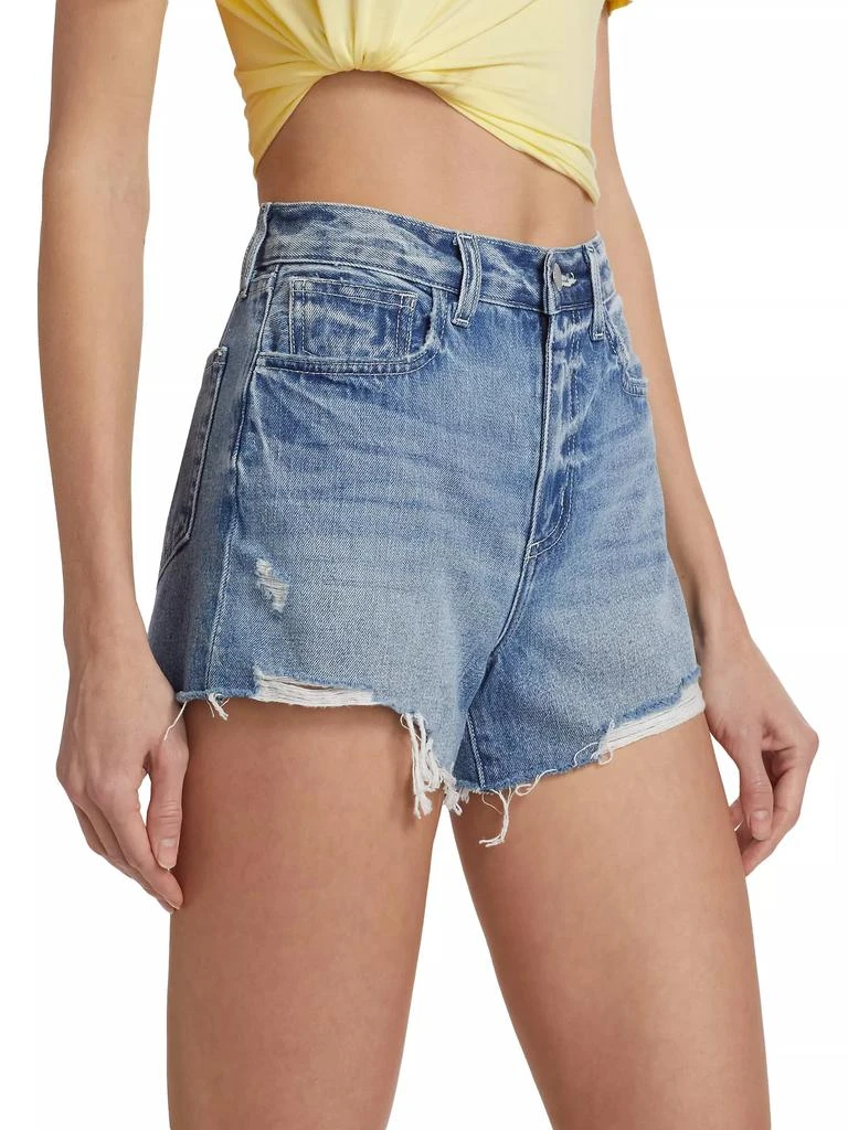 L'Agence Beck High-Rise Denim Shorts 4