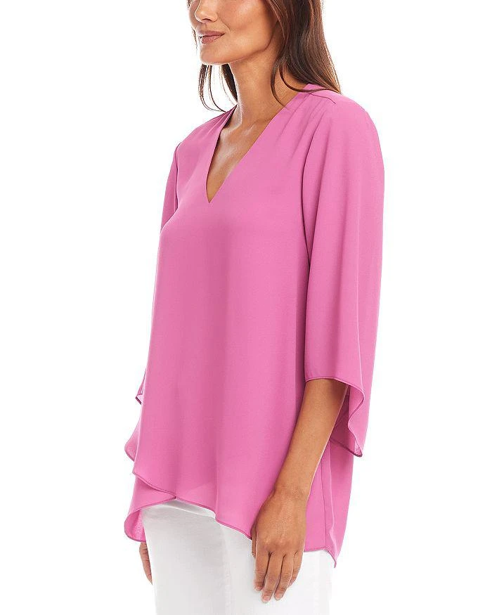 Karen Kane Petite Bracelet Sleeve Asymmetrical Top 5