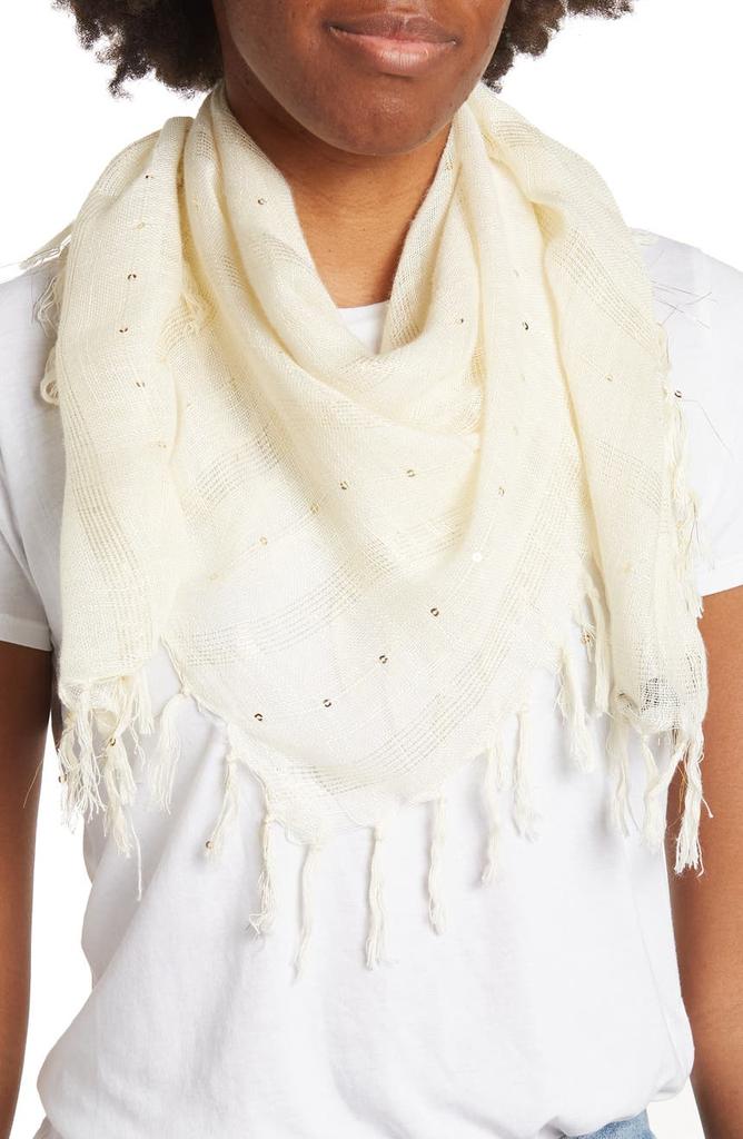 La Fiorentina Sequin Twisted Fringe Scarf