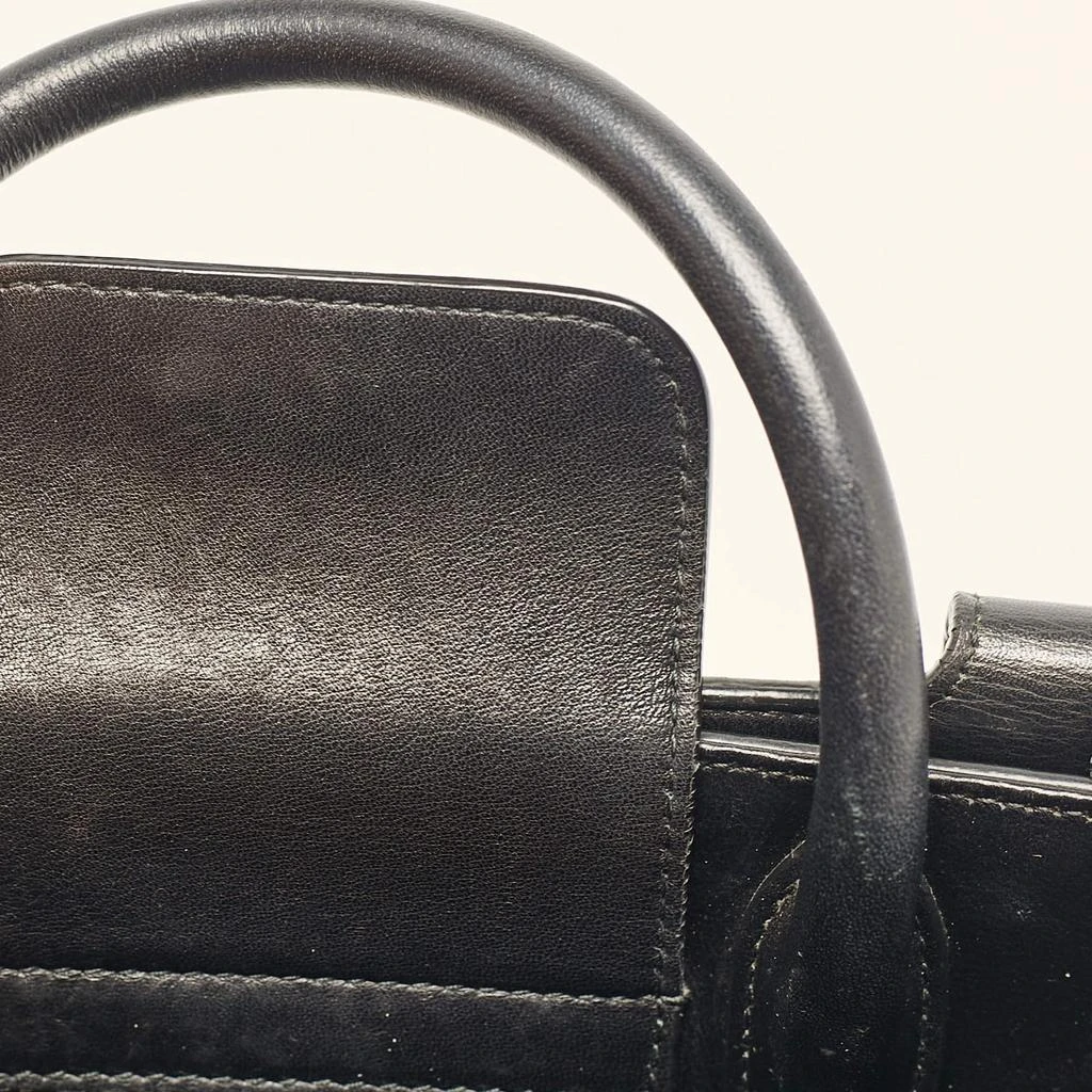Dior Dior Black Leather Mini Diorever Top Handle Bag 9
