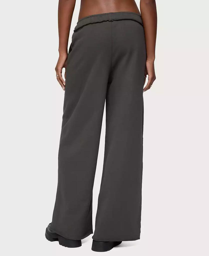 Edikted Women's Wrenn Studded Wide Leg Sweatpants