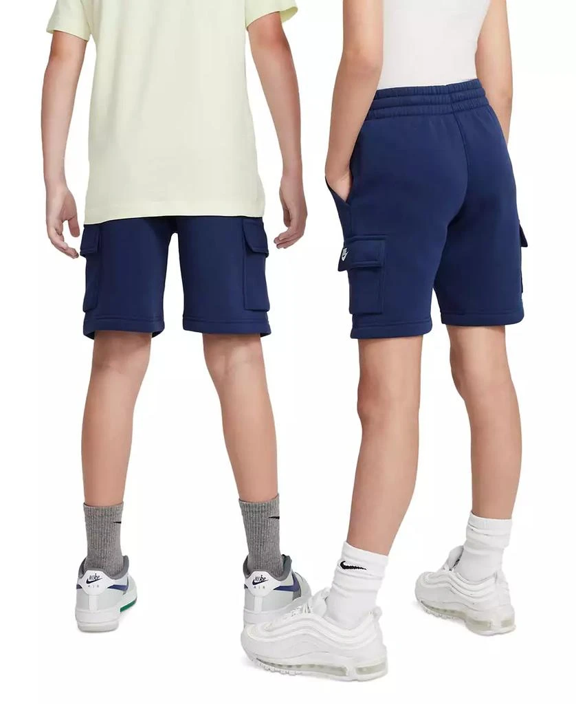 NIKE Big Kids Sportswear Club Fleece Cargo Shorts 5