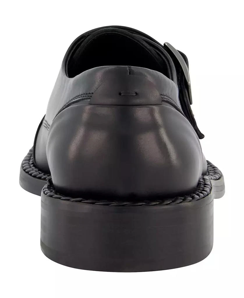 Karl Lagerfeld Paris Men's White Label Leather Double Monk Cap Toe Dress Shoes 3