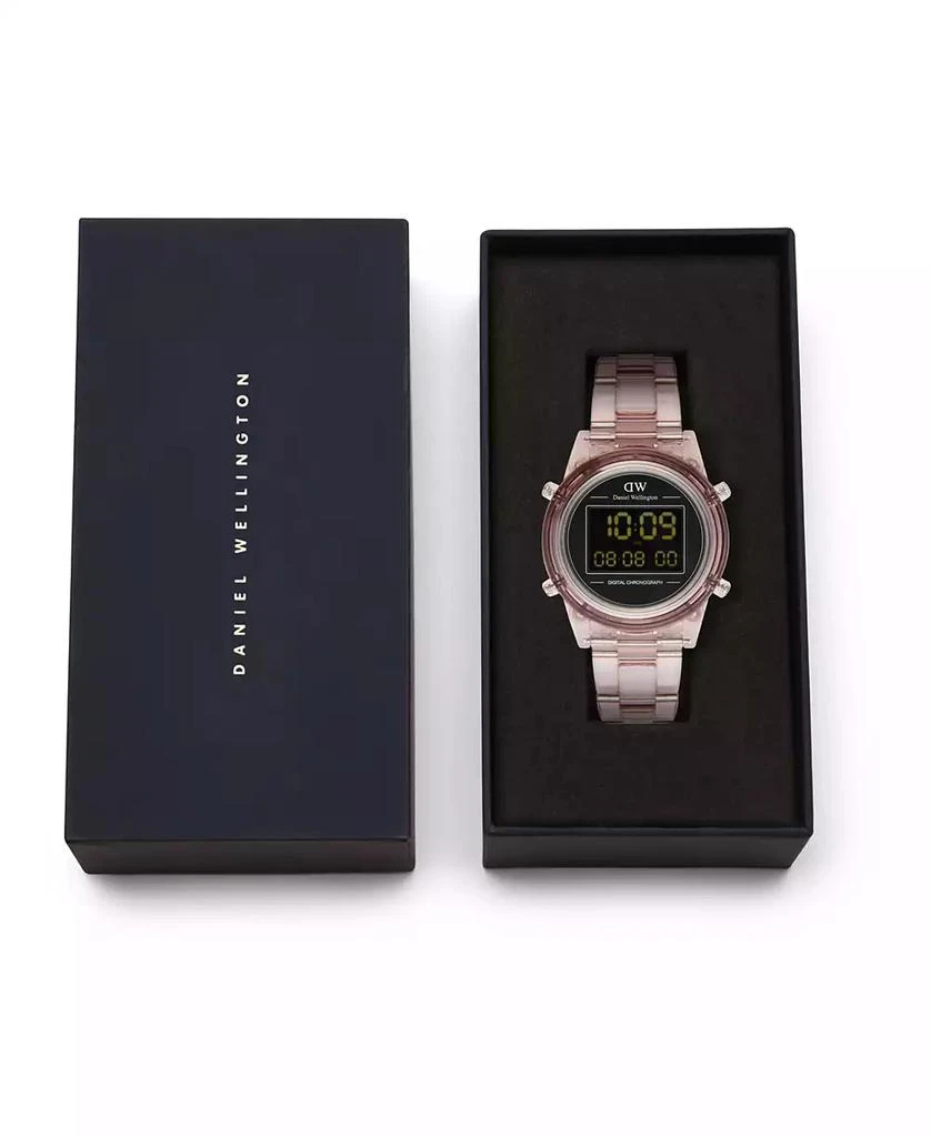 Daniel Wellington Women's Chronograph Pink Plastic Watch, 36mm 6