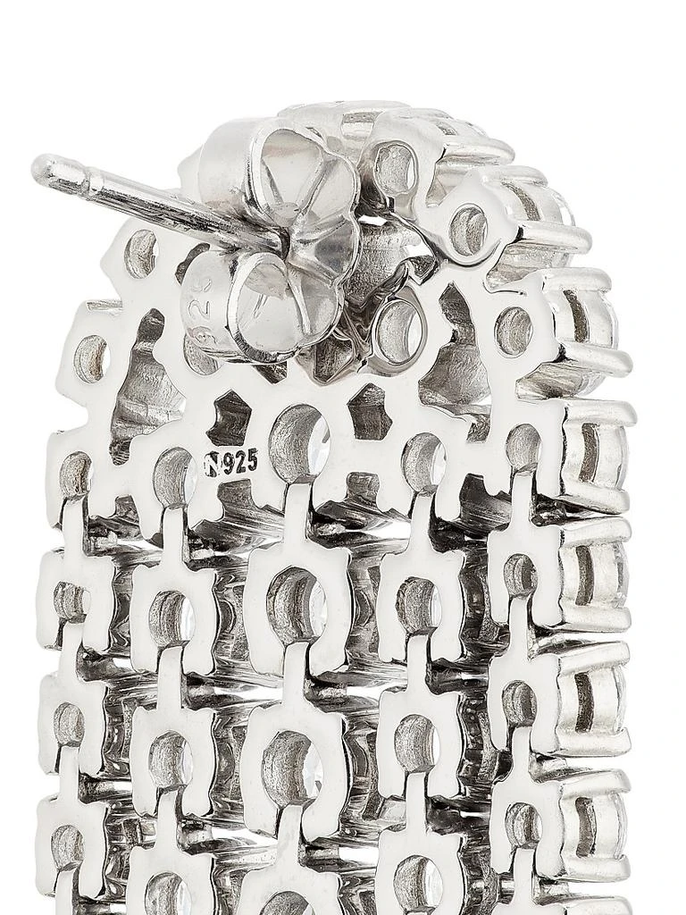 Adriana Orsini Bubbly Rhodium-Plated & Cubic Zirconia Tennis Chandelier Earrings 4