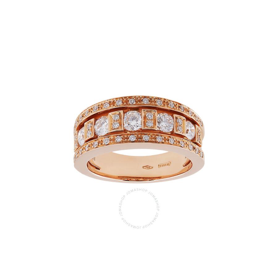 Damiani 18k Rose Gold Diamond Ring
