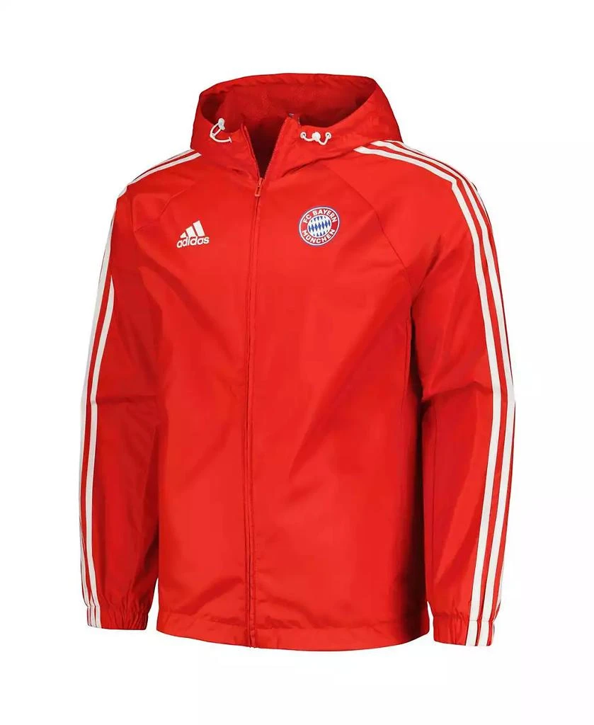 Adidas Men's Red Bayern Munich 2023/24 DNA Raglan Full-Zip Windbreaker 3