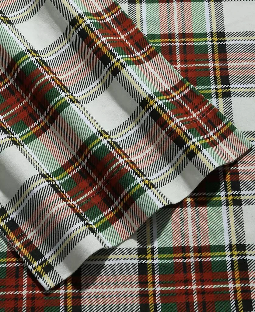 Tribeca Living Holiday Printed Cotton Flannel Extra Deep 4-Pc. Sheet Set, King 2