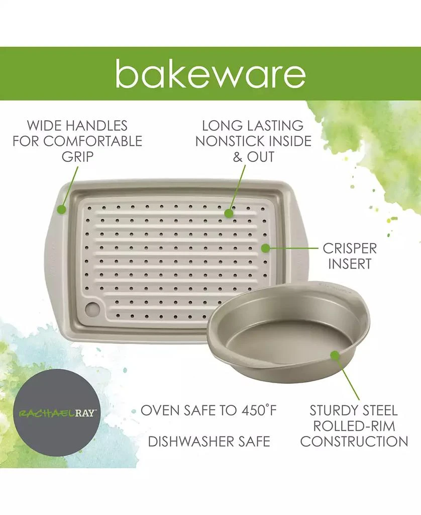 Rachael Ray Nonstick 10-Pc. Bakeware Set 3