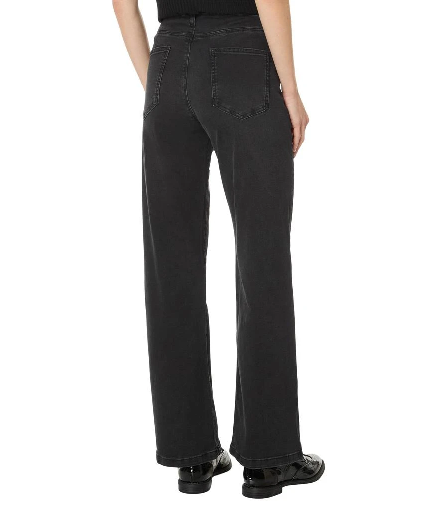 Elliott Lauren Washed Black Denim - Wide Leg 5 Pocket Jeans 2