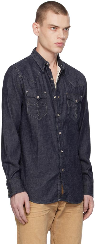 RRL Indigo Western Denim Shirt