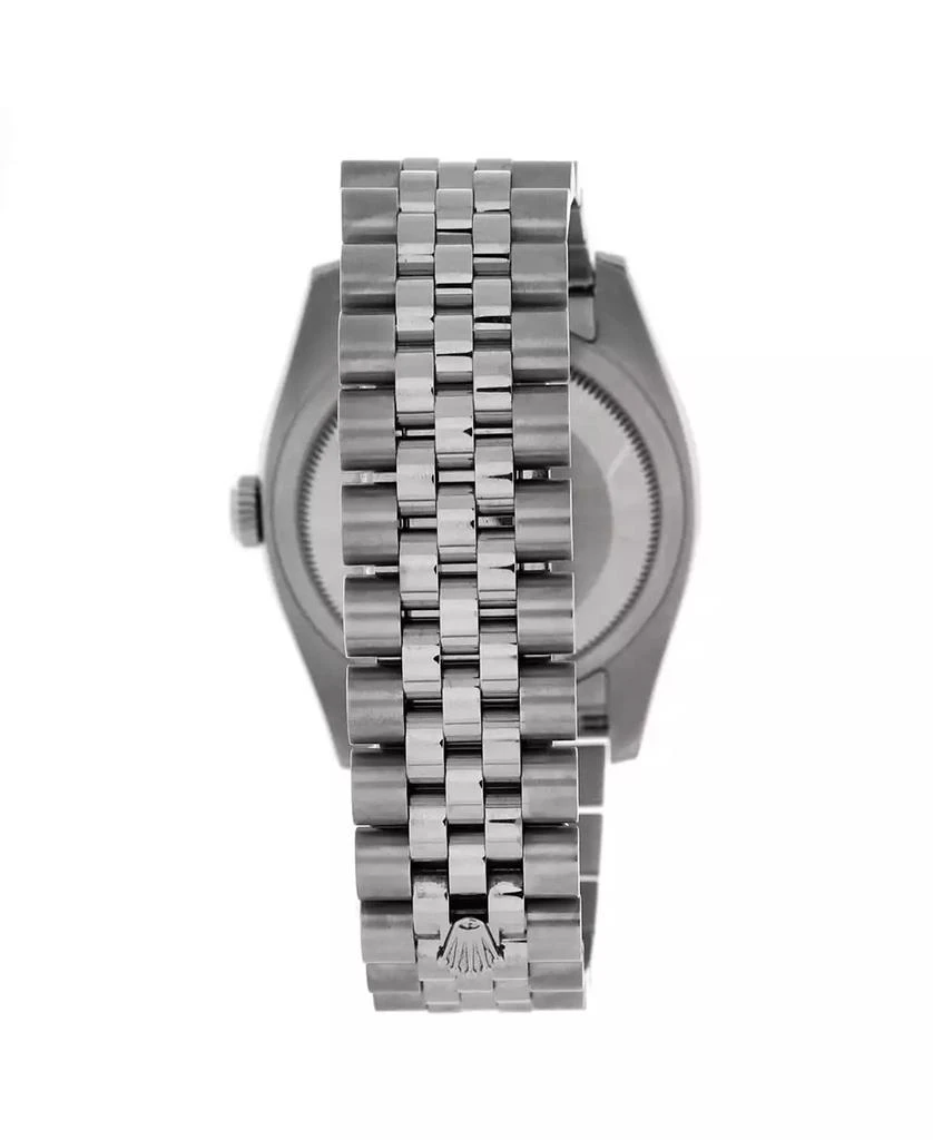Pre-Owned Rolex Oyster Perpetual Datejust Automatic Watch in Stainless Steel and White Gold with Diamond Markers 36mm 3