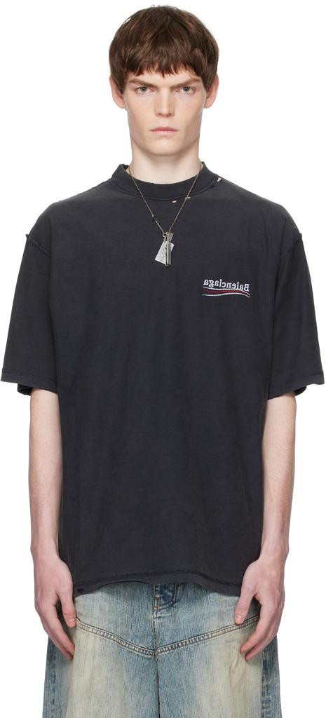 Balenciaga 3B Liquefied T-Shirt Oversized - T-Shirts