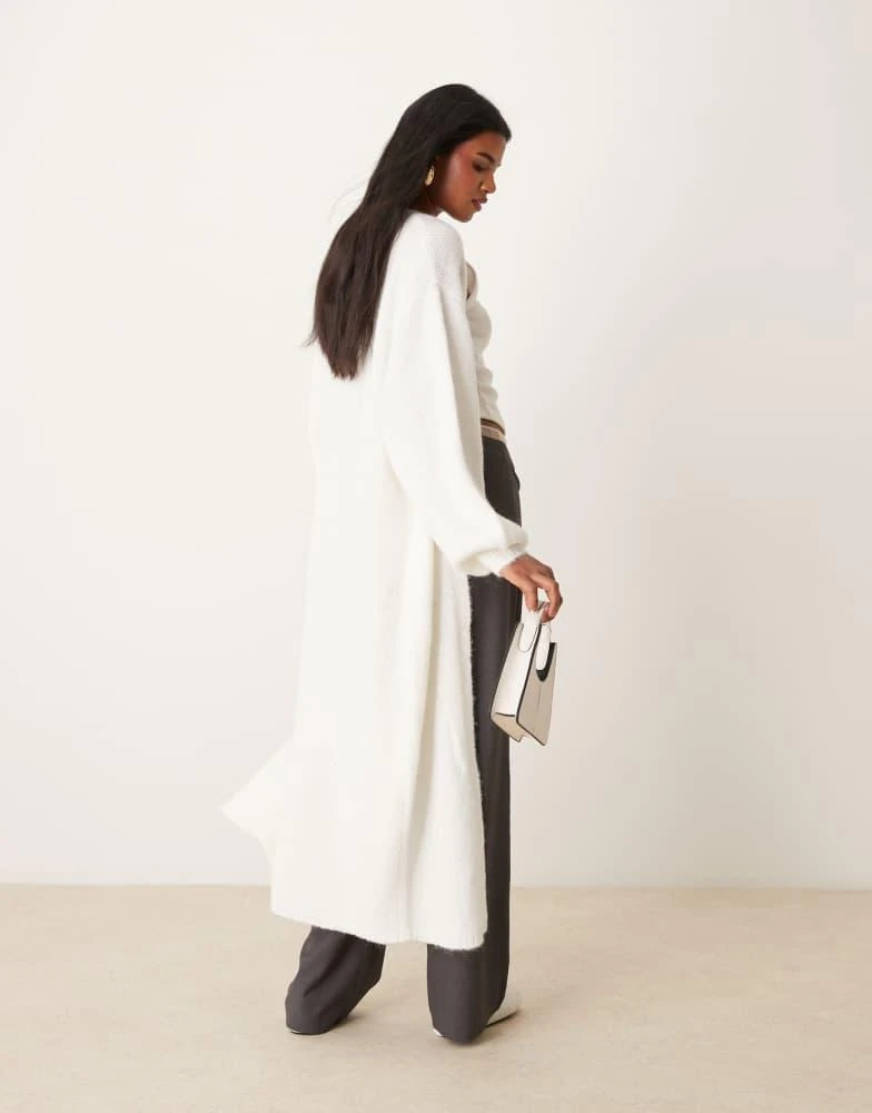 Miss Selfridge Miss Selfridge maxi cardigan in cream 3