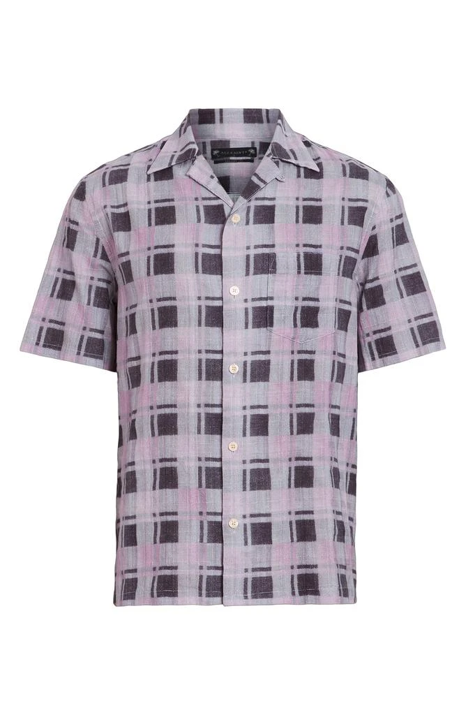 ALL SAINTS Big Sur Check Camp Shirt 4