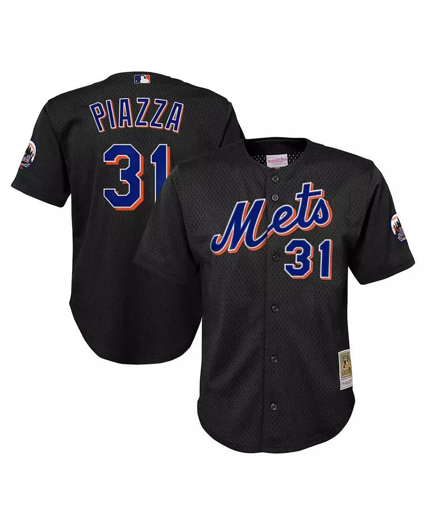 Shop Big Boys Mike Piazza Black Distressed New York Mets