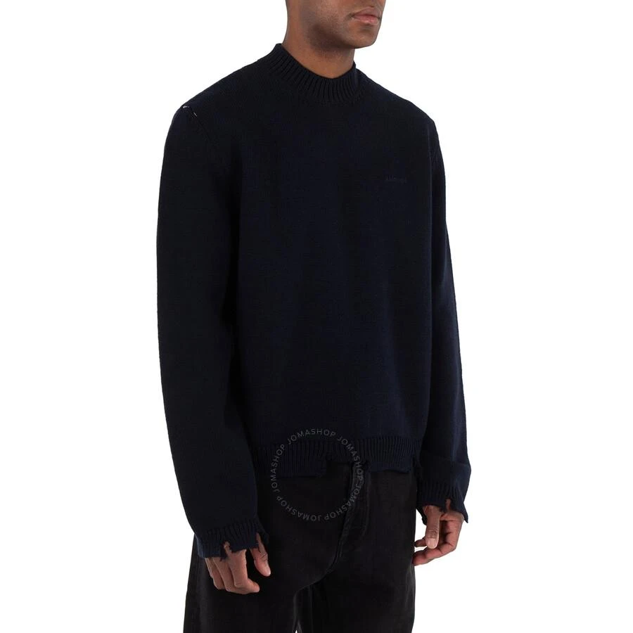 Ambush Navy Felted Knit Distressed Jumper 3