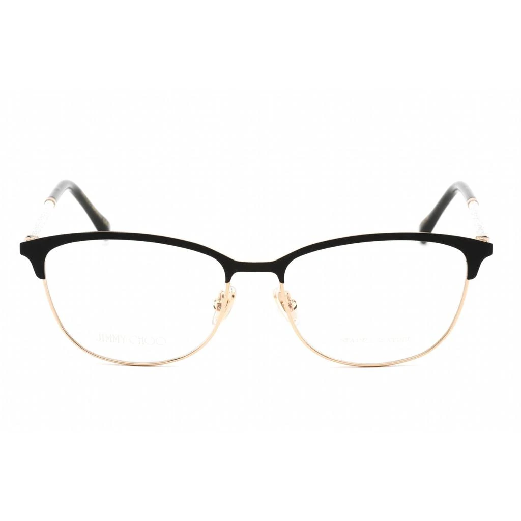 Jimmy Choo Jimmy Choo Unisex Eyeglasses - Full Rim Cat Eye Black/Gold Plastic | JC319 02M2 00 2