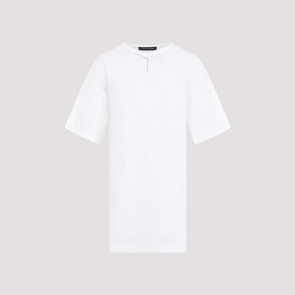 Y/Project Optic White Y Chrome Cotton T-shirt 1